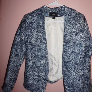 Blue & White Blazer